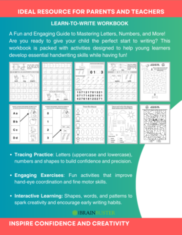 Learn To Write Workbook